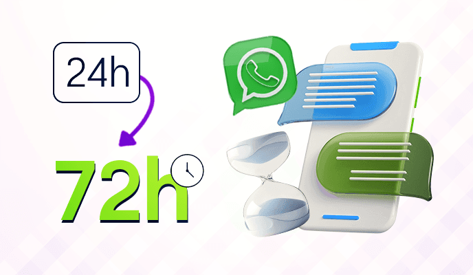 Janela de atendimento do WhatsApp: como funcionam as 24h (e as 72h dos anúncios)