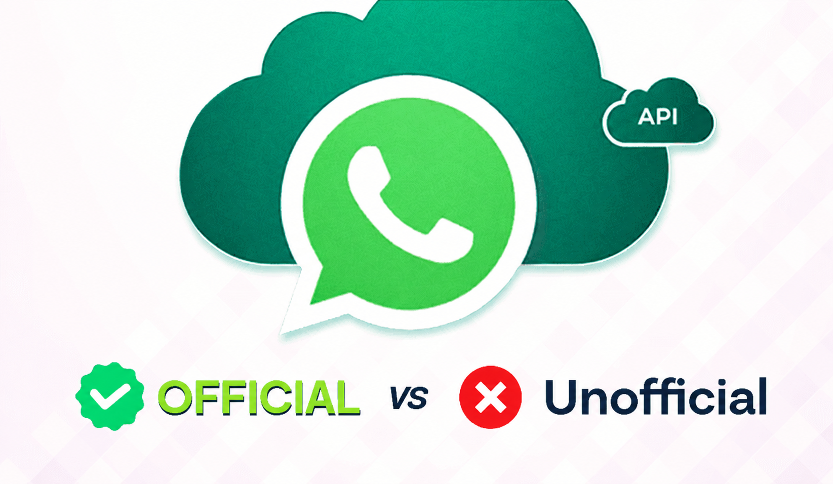 Comparison between the official WhatsApp API and the unofficial QR code connection