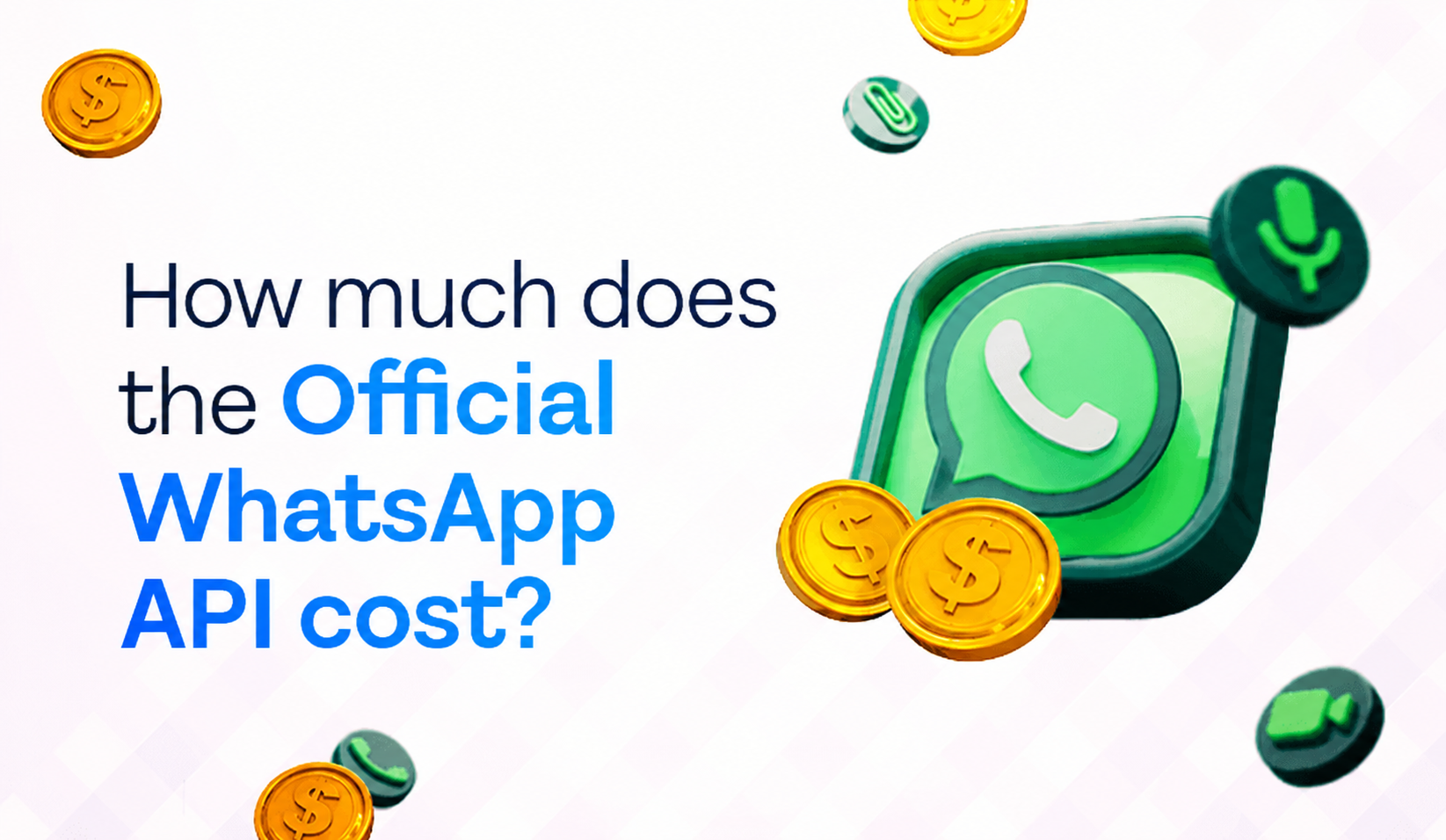 Illustration of official WhatsApp API pricing per delivered template message