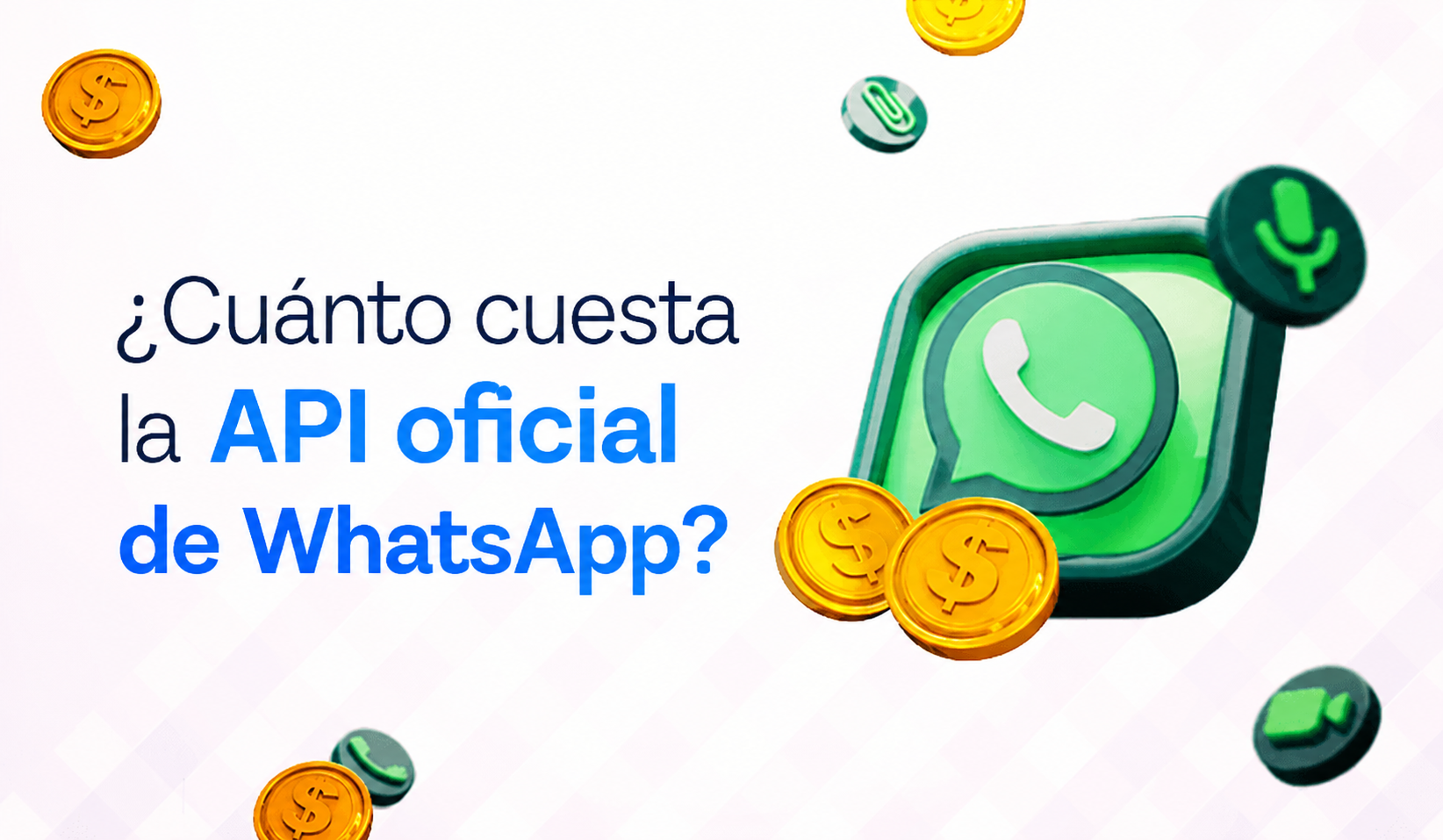 Ilustración sobre el precio de la API oficial de WhatsApp por mensaje de plantilla entregado