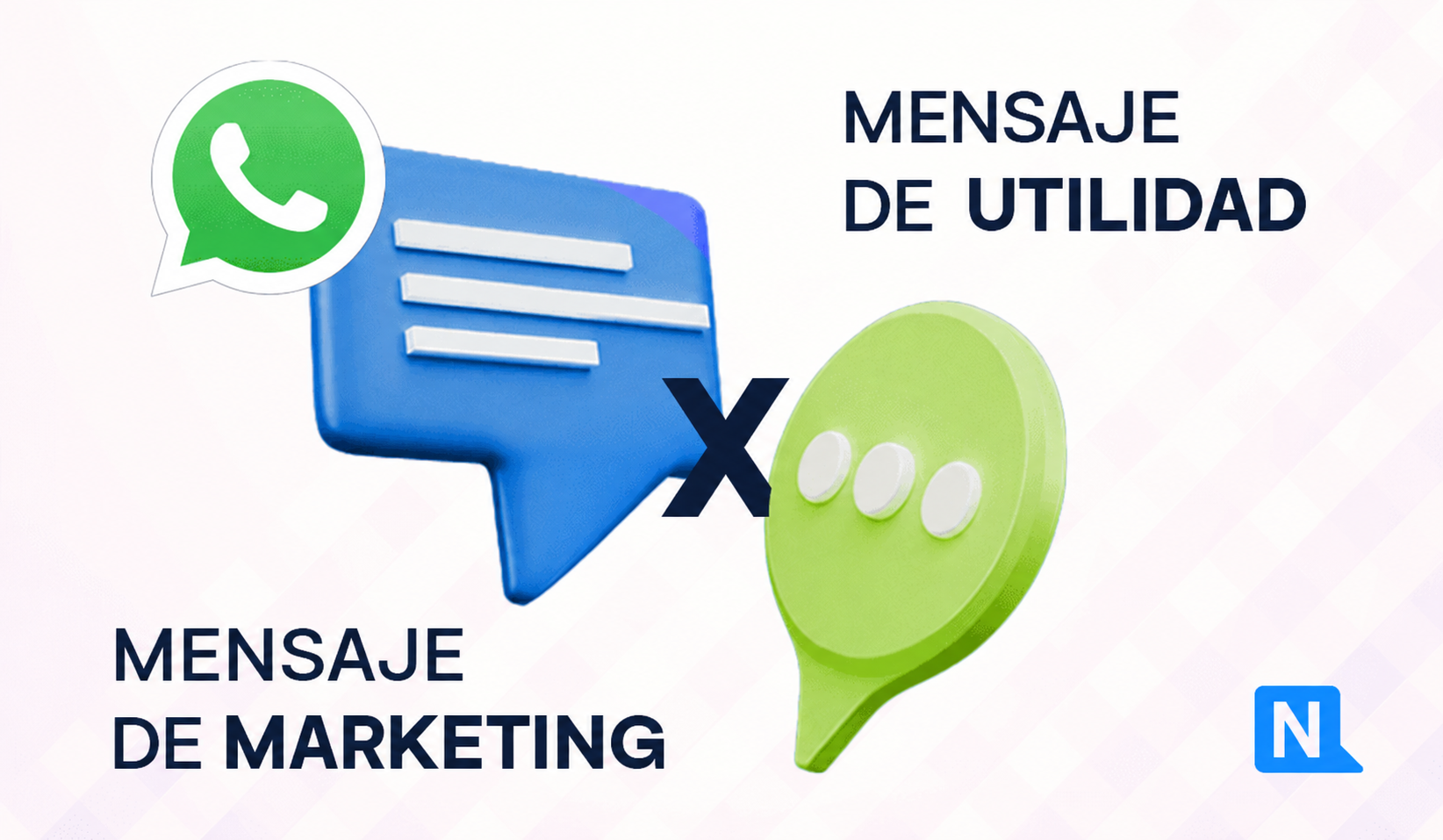 Comparación de plantillas de marketing y de utilidad en WhatsApp con sus tarifas por entrega